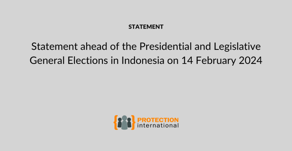 Cover image of Statement ahead of the Presidential and Legislative General Elections in Indonesia on 14 February 2024